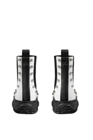 Crystal-Embellished Ankle Boots