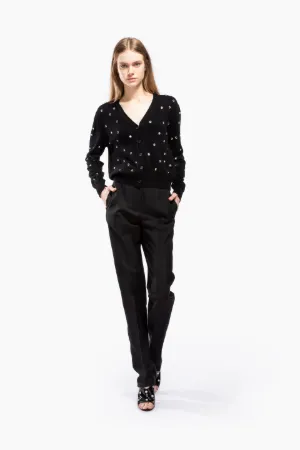 Crystal-Embellished Cardigan