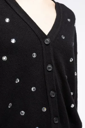 Crystal-Embellished Cardigan
