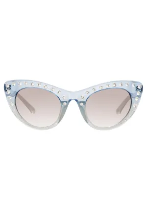 crystal-embellished cat eye sunglasses
