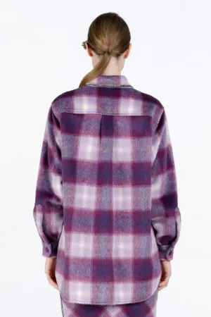 Crystal-Embellished Checked Shirt