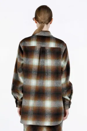 Crystal-Embellished Checked Shirt