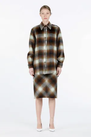 Crystal-Embellished Checked Shirt