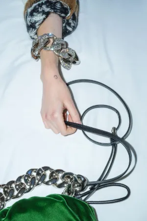 Crystal-Embellished Chunky Chain Bracelet