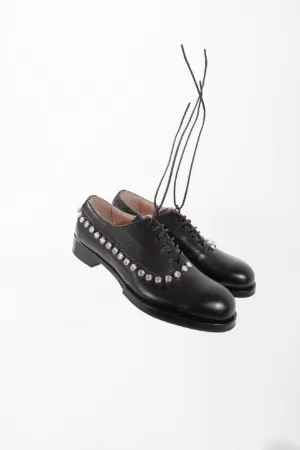 Crystal-Embellished Derby Shoes