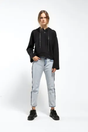 crystal-embellished hoodie
