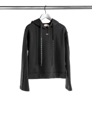 crystal-embellished hoodie