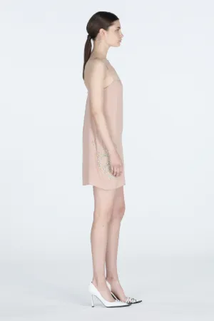 Crystal-Embellished Mini Dress