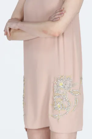 Crystal-Embellished Mini Dress