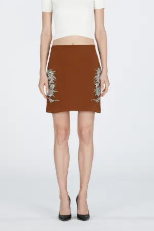Crystal-Embellished Mini Skirt