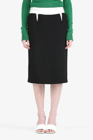 Crystal-Embellished Pencil Skirt