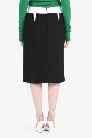 Crystal-Embellished Pencil Skirt