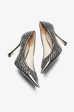 Crystal-Embellished Pumps