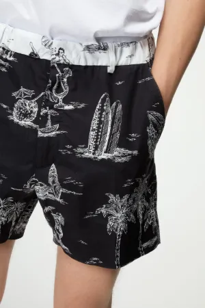 cuba-print shorts