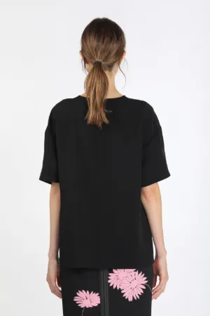 cut-out bow-embellished blouse
