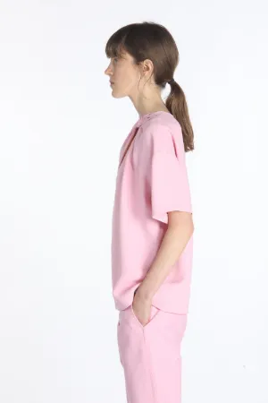 cut-out bow-embellished blouse