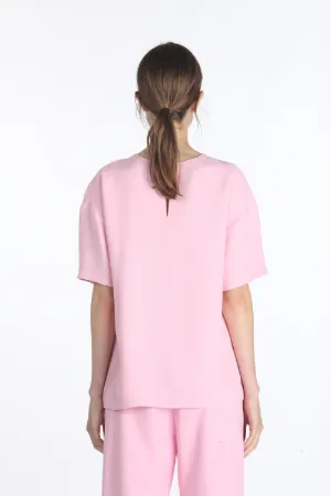 cut-out bow-embellished blouse