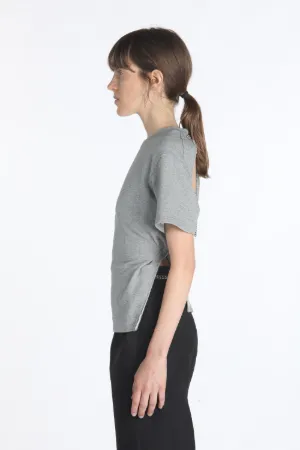 cut-out cotton T-shirt