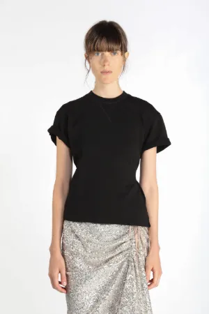cut-out cotton T-shirt