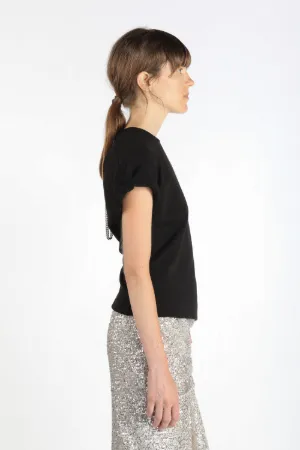 cut-out cotton T-shirt