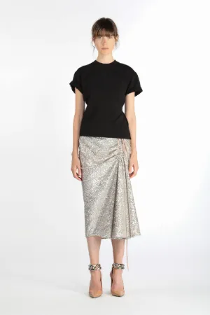 cut-out cotton T-shirt