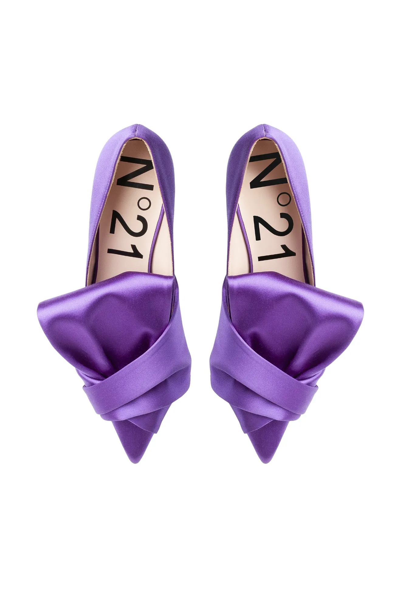 Décolleté con fiocco viola | N°21 | Online Store Ufficiale