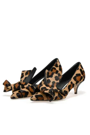 Décolleté con stampa leopardata