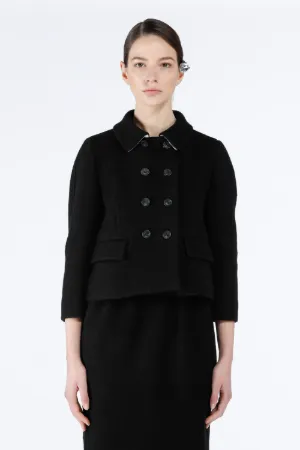 Double-Breasted Cropped Jacket