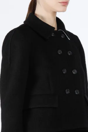 Double-Breasted Cropped Jacket