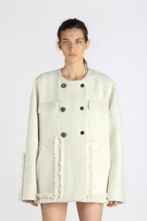 Double-Breasted Tweed Jacket