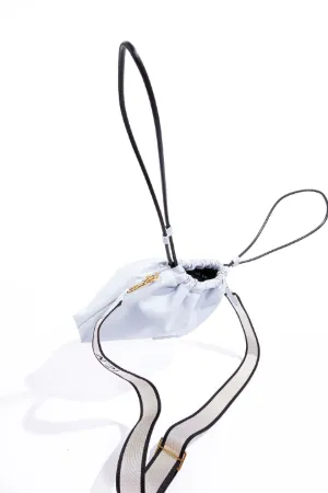 Drawstring Logo Crossbody Bag