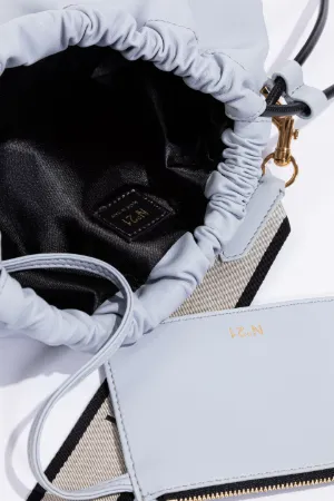 Drawstring Logo Crossbody Bag