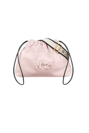 Drawstring Logo Crossbody Bag