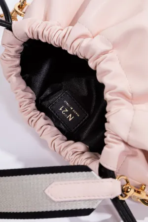 Drawstring Logo Crossbody Bag