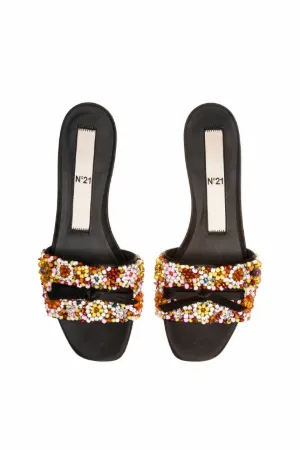 embellished flat sandals