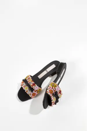 embellished flat sandals