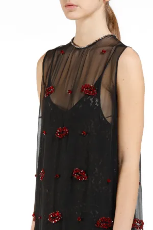 Embellished Layered Dress