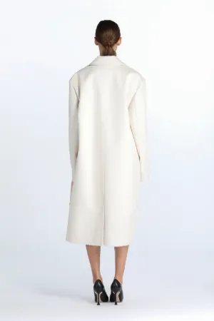 Embellished Tie-Front Coat