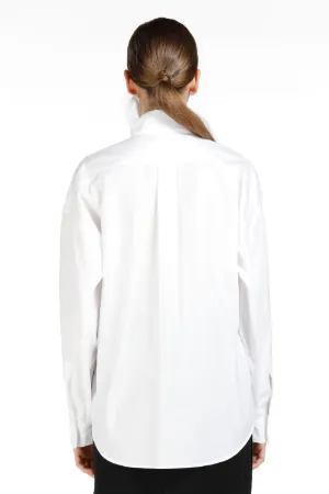Embellished Tie-Neck Shirt