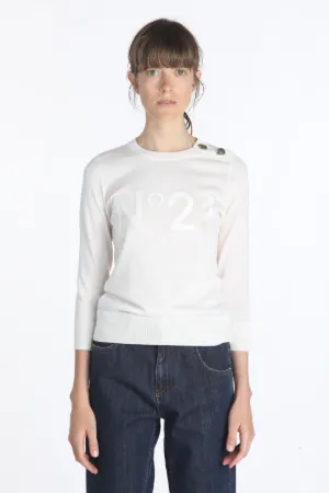 embroidered logo jumper