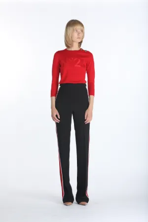 embroidered logo jumper