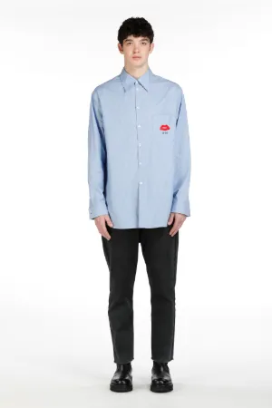 Embroidered Pinstripe Shirt