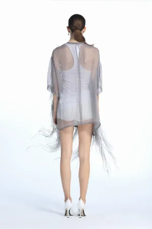 Feather-Embellished T-Shirt