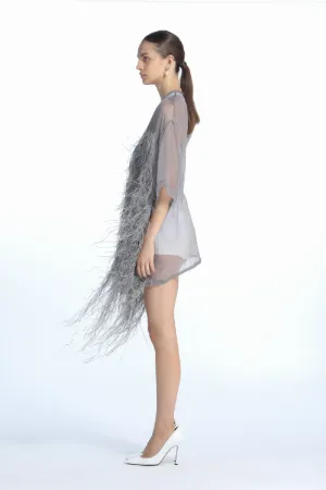 Feather-Embellished T-Shirt