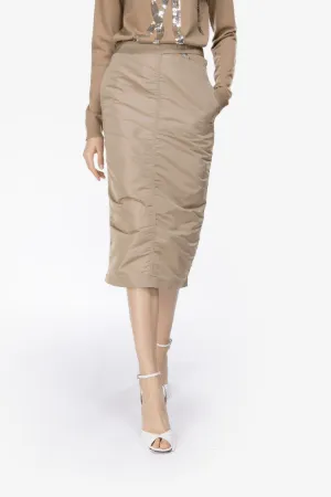 fitted midi skirt