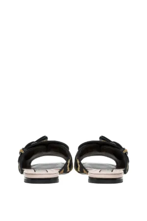 flat buckle sandals