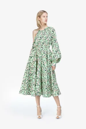 Flora Print Bishop Sleeve Dress