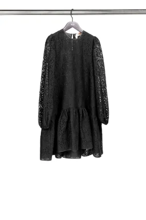 floral lace shift mini dress