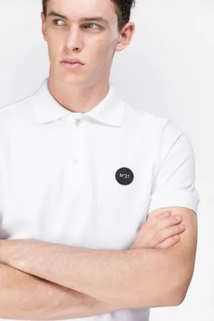 floral-print polo shirt