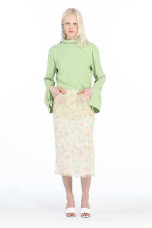 Silk skirt hotsell flower print